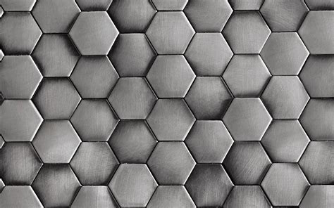 metal hexagon background